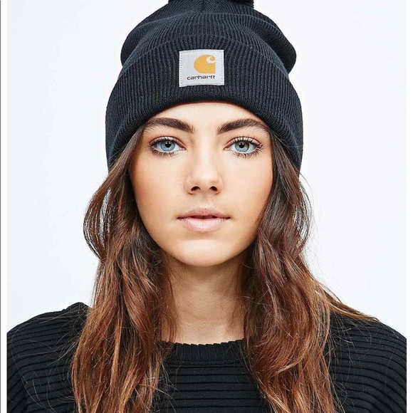 all black carhartt beanie